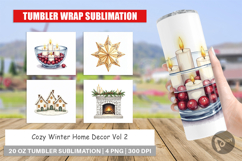 Cozy Winter Home Decor Tumbler Product Image 1