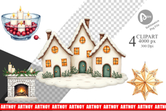 Cozy Winter Home Decor Clipart Product Image 1