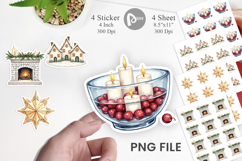 Cozy Winter Home Decor Sticker Product Image 1