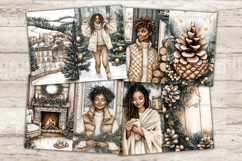 GlamArtZhanna, Cozy Season Junk Journal Paper, Winter Holidays Junk Journal Pages, Xmas Digital Collage Sheet, Merry Christmas Scrapbook Kit, Sweater Weather Junk Journal Kit, Cozy Winter Journal Card, Sweet Season Journaling Pages, Hygge Ephemera Pages, 