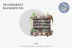 Cozy Wooden Cabinet Floral Clipart PNG Scrapbooking Art boho cozy interior table desk Transparent art workshop designs sublimation kids printable digital watercolor Cozy Wooden Cabinet Floral Clipart PNG,  jpeg boho cozy interior table, cottage core
