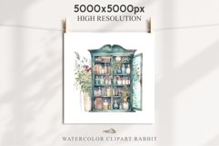 Cozy Wooden Cabinet Floral Clipart PNG Scrapbooking Art boho cozy interior table desk Transparent art workshop designs sublimation kids printable digital watercolor Cozy Wooden Cabinet Floral Clipart PNG,  jpeg boho cozy interior table, cottage core