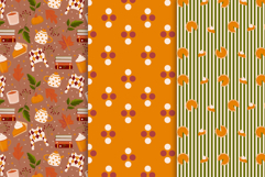 Cozy Fall Seamless Pattern Collection: Whimsical Autumn Desi Product Image 3