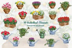 Garden Bouquets Watercolor Clipart Product Image 2