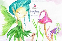 Magical Forest Fairy Clipart, hand-painted Watercolor 025 Product Image 2