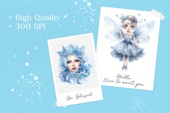 Winter Fairy PNG Sublimation Clipart Bundle Product Image 2