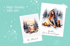 Bonfire Winter Sublimation Clipart Bundle Product Image 2
