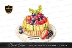 Delicious fruit tart clipart png Product Image 1