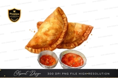 Delicious empanadas with sauce Product Image 1