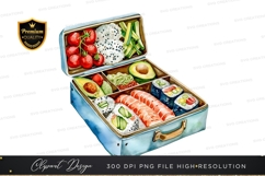 Sushi suitcase clipart png Product Image 1