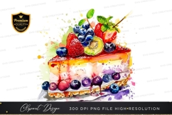 Delicious fruit topped cheesecake Product Image 1