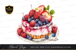 Delicious fruit topped cake Product Image 1