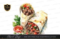 Delicious beef burrito clipart png Product Image 1