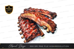 Delicious bbq ribs clipart png Product Image 1