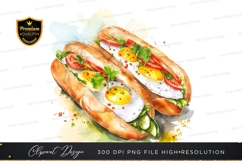 Vietnamese sandwich clipart png Product Image 1