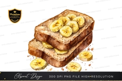 Banana nut bread clipart png Product Image 1