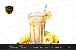 Refreshing banana smoothie clipart png Product Image 1