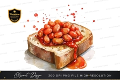 Toast with beans clip art Product Image 1