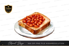Toast with beans png Product Image 1