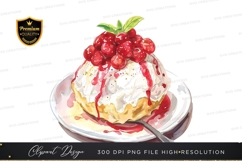 Delicious cherry topped dessert Product Image 1