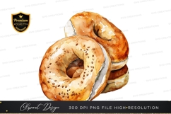 Delicious bagels clipart png Product Image 1