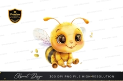 Cute bee clipart png Product Image 1