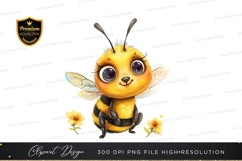 Cartoon bee clipart png Product Image 1