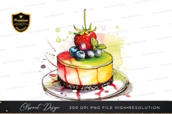 Delicious fruit topped cake Product Image 1