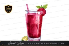 Refreshing berry drink clipart png Product Image 1