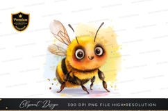 Playful bee clipart png Product Image 1