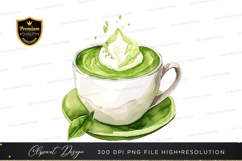 Matcha latte clipart png Product Image 1