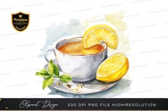 Lemon tea clipart png Product Image 1