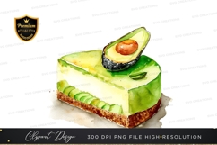Avocado cheesecake clipart png Product Image 1