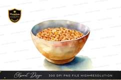 Cereal in a bowl clipart png Product Image 1