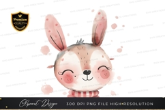 Cute bunny rabbit clipart png Product Image 1