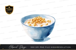 Breakfast cereal in a blue bowl Product Image 1