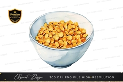Bowl of cereal clipart png Product Image 1