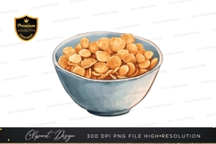 Bowl of cereal clipart png Product Image 1