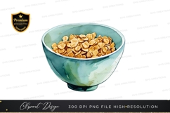 Bowl of oatmeal clipart png Product Image 1
