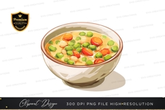 Vegetable soup clipart png Product Image 1
