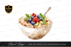 Healthy breakfast bowl clipart png Product Image 1