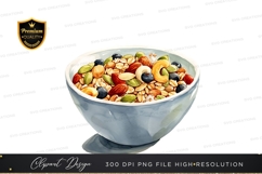 Healthy breakfast bowl clipart png Product Image 1