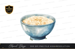 Bowl of oatmeal clipart png Product Image 1