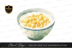 Bowl of cereal clipart png Product Image 1