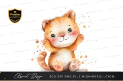 Adorable kitten clipart png Product Image 1