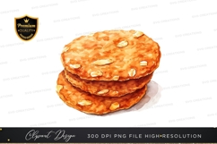 Stack of almond cookies Product Image 1