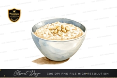 Bowl of oatmeal with nuts Product Image 1
