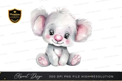 Cute cartoon bear clipart png Product Image 1