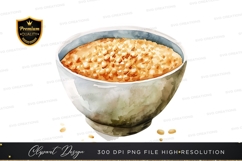 Bowl of oatmeal clipart png Product Image 1