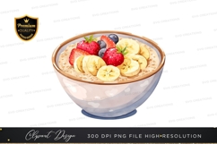 Healthy breakfast bowl clipart png Product Image 1